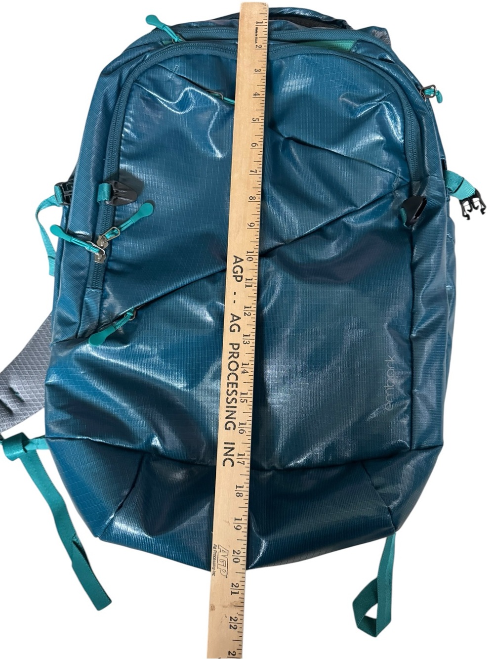 Embark Travel Backpack Carry On Laptop Hiking Teal Blue Lightweight 20L - Picture 6 of 8